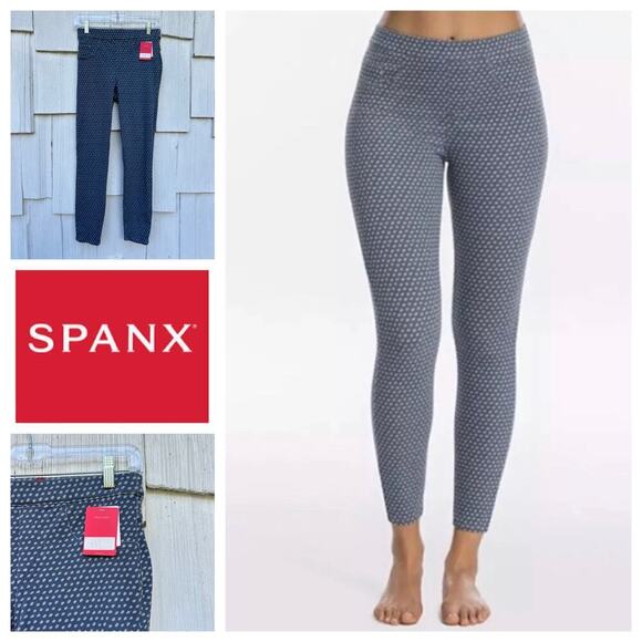 NWT Spanx Jean-Ish‎ Ankle Leggings Tummy Shaping Pockets Slimming Size S Small - Picture 1 of 9